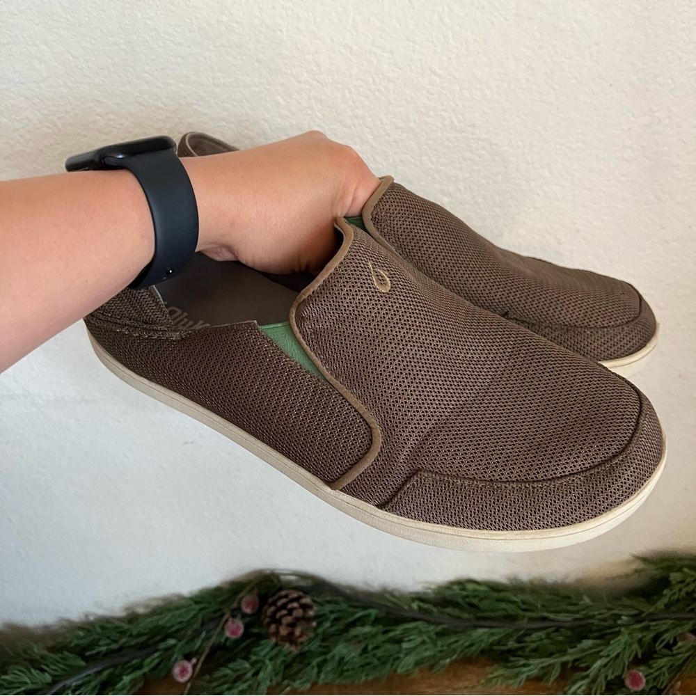Olukai Nohea Mrsh Tan Slip On Shoe Size 11.5 - Picture 7 of 11